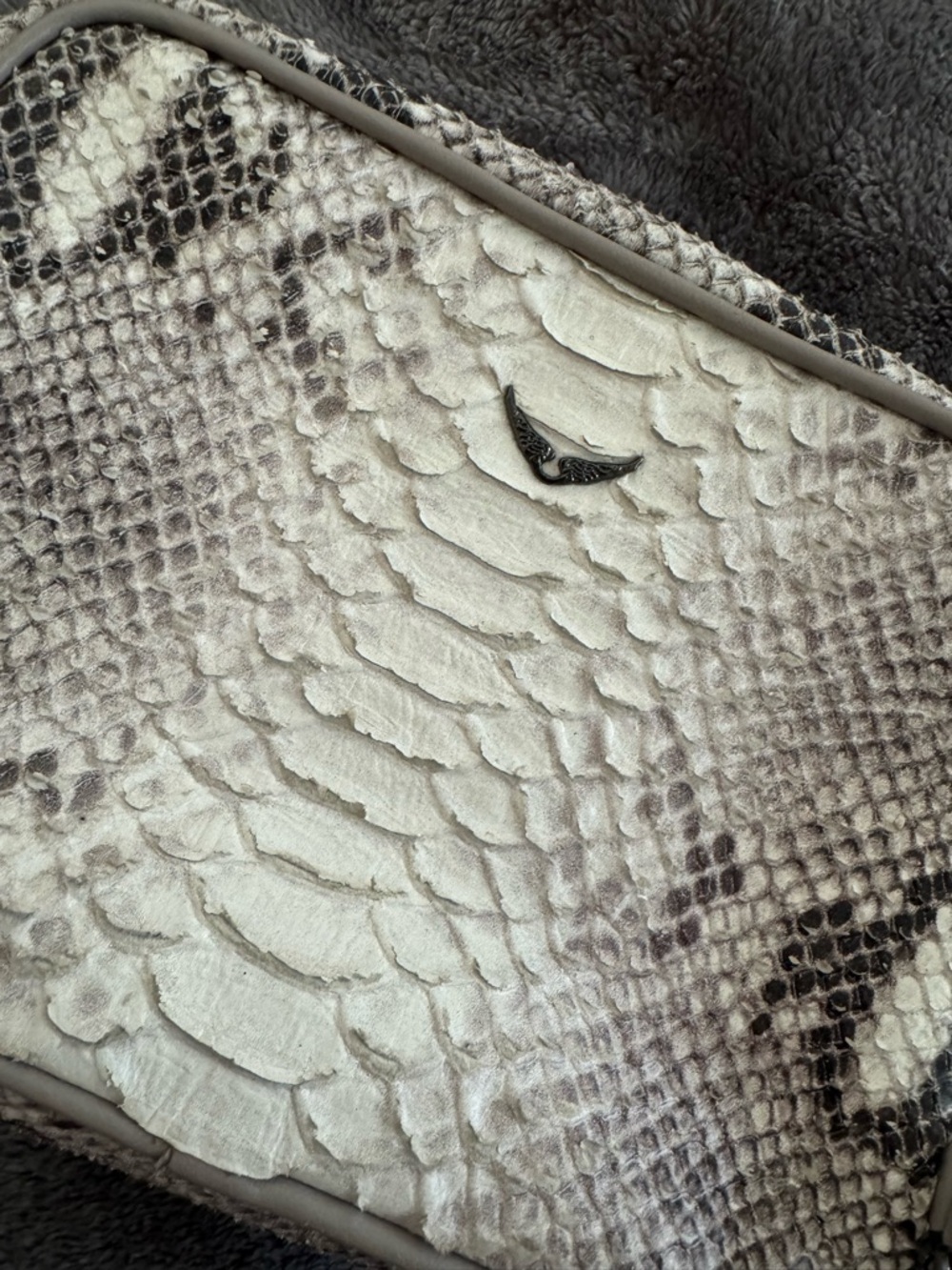 Zadig & Voltaire Python-Texture Crossbody - Picture 3 of 4